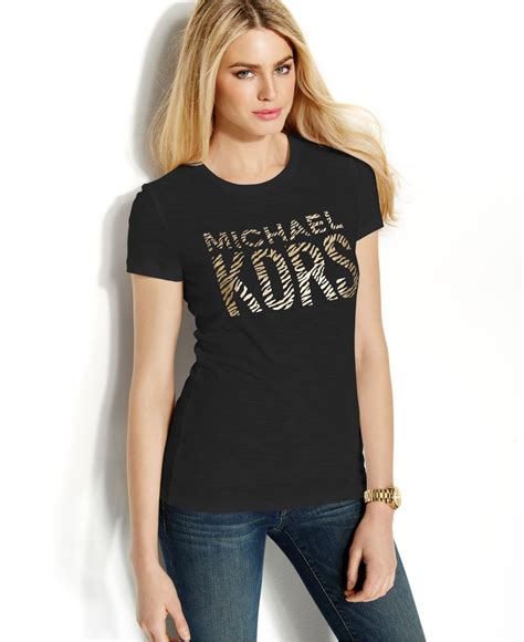 michael kors bottom left black tee|Men's Black T.